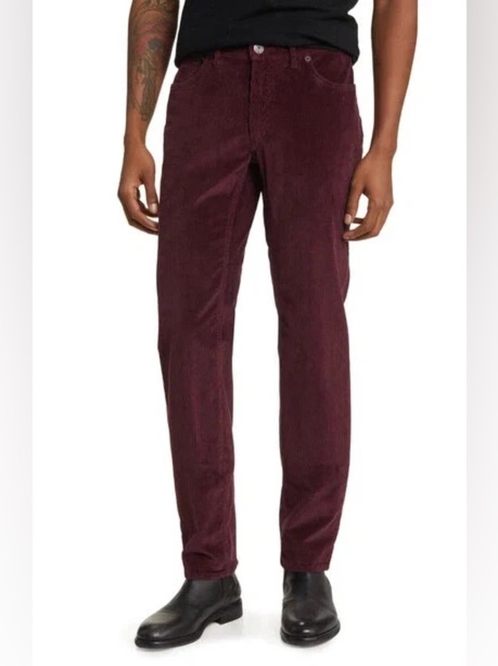 Men’s Brax Chuck Hi-Flex Corduroy Pants in Portobello Size 33x34 Retails: $298
